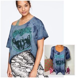PINK VS AEROSMITH SHORT SLEEVE BAND TEE SHIRT